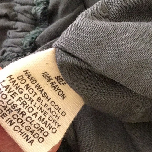 KYE MI Animal Print Romper Boho Flowy Black Olive Size L NWT - Picture 6 of 6